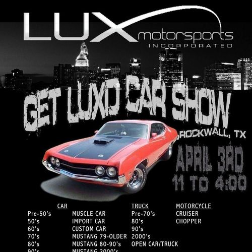 2nd Annual LUX MOTORSPORTS CAR SHOW