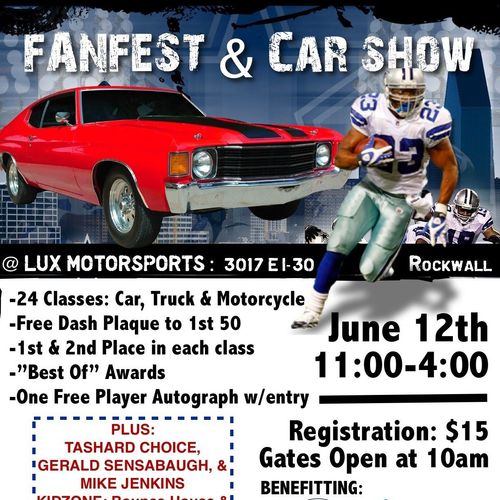 FAN FEST CAR SHOW WITH COWBOYS PLAYERS SIGNING