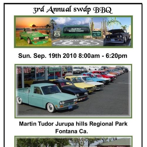 Southwest Datsun Pick-ups 3rd annual BBQ So. Cal.