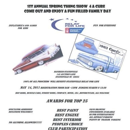 Spring Thing show for a cure
