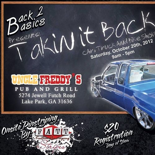 Takin it Back Car,Truck, &Bike show. presented by Back 2 Basics