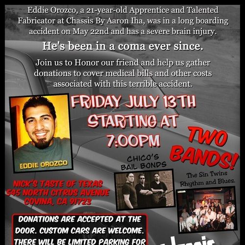 Benefit for Eddie Orozco from Chassis by Aaron Iha