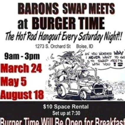 Barons Car Club-Burger Time Swap Meet