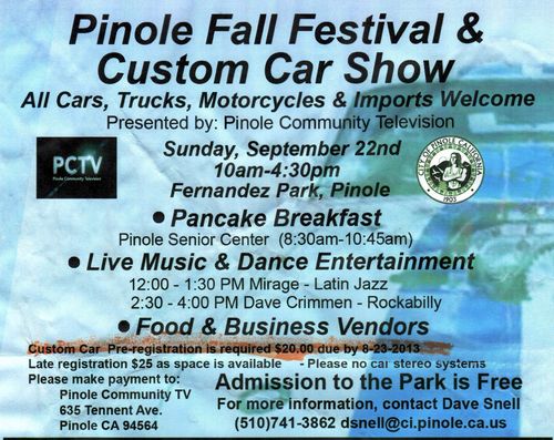 Pinole Fall Festival & Custom Car Show