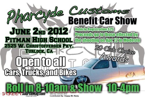 PHARCYDE CUSTOMS BENEFIT CAR SHOW 2012 cover