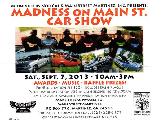 Madness On Main St Car Show 2013 cover