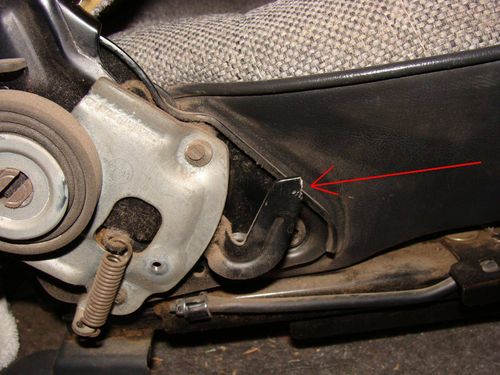 Bucket seat release handle repair