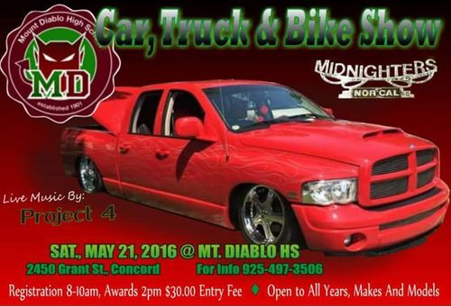 Mount Diablo High School Car, Truck & Motorcycle Show