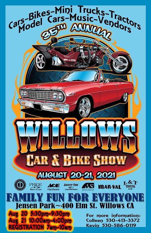 35TH Annual Willows Car & Bike Show